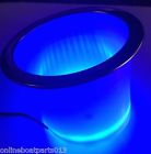 0786471487426 Blue Glowing Led Cup Holder Stainless Rim Hole 786471487426