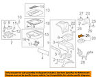 15133100 Gm Cadillac Oem Escalade Center Cupholder Insert