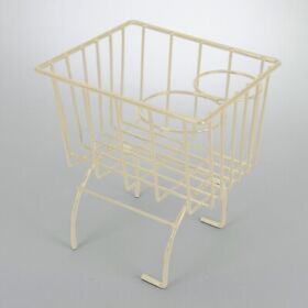 321082976 1950-1979 Vw Ghia Beetle T3 Thing Ivory Storage Basket And Cup Holder