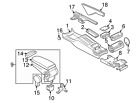 1j0-862-533-d-4te Volkswagen Genuine Cup Holder
