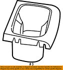 1jc93bd5aa Mopar Chrysler Oem Center Holder