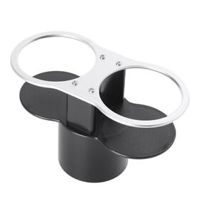 1pcs Abs Durable Brand New Dual Cup Holders Stand Universal Fit For Car Vehicle