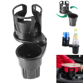 2 In 1 Multifunction Car Cup Holder 360 Adjustable Bottle Drink Mount Universal