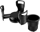 Ca9070302bk 2 In 1 Multifunction Cup Holders Universal Drink Bottle 360 Adjustable For Car
