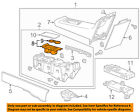 22974173 Gm Cadillac Oem Elr Rear Holder