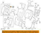 25980448 Gm Cadillac Oem Srx Rear Holder Insert