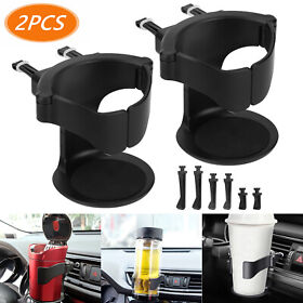 2pc Universal Car Auto Drink Cup Holder Air Vent Outlet Stand Water Bottle Mount