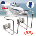 6999321370 2x Stainless Steel Ring Cup Drink Holder Polished For Boat Marine Yacht Truck Rv