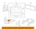 5003198aa Mopar Chrysler Oem Rear Seat-cup