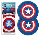 5503 Plasticolor Pc Captain America Avengers Assemble Cup Holder Coasters Air