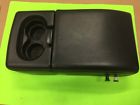 55599 Ford Center Console Jump Seat Armrest Black Leather Oem