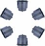Yi-0335-bk06 6 Pack Recessed Plastic Cup Drink Can Holder Boat Car Table Black
