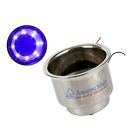 614019655948 Led Blue Stainless Steel Cup Drink Holder With