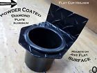 655676636826 Flat Cup Holder Powder Coat Diamond Plate Fits