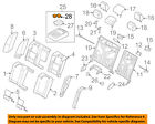 6e5z54047a74aaa Ford Oem Rear Holder Insert
