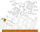 7280653020b1 Toyota Lexus Oem Rear Holder
