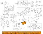 77296t2fa01za Honda Oem Accord Center Holder