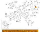 7l1z7813562ab Ford Oem Rear Console-cup