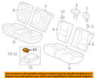 82184snaa01zq Honda Acura Oem Ilx Rear Holder