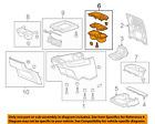 83401tk8a01zc Honda Oem Odyssey Center Holder 83401tk8a01zc Honda Oem Odyssey Center Holder