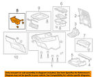 83402tk8a01zb Honda Oem Odyssey Center Holder