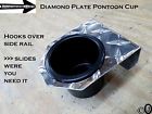 852675132643 Pontoon Boat Diamond Plate Cup Holder Fits Inch