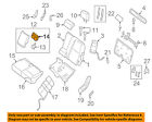 883373ja0a Nissan Oem Second Row Back