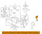 88934983 Gm Cadillac Oem Escalade Center Holder