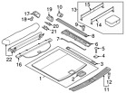 958-551-195-00 Porsche Genuine Cayenne Stay