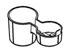 9s4z5413562ba Ford Floor Console Cup Holder Rubber Insert Focus Oem