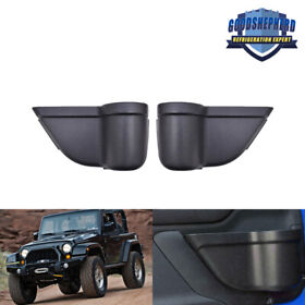 Gp472874dh Abs Front Door Pocket Storage Organizer Box For Jeep Wrangler Jk Jku 2011-17 18