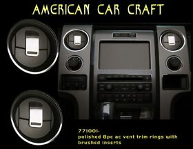 771001 Acc 2010-2014 Ford Raptor A C Vent Trim Rings Front