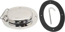 Acoutoq14yrnhed9 Acouto 304 Stainless Steel Chain Deck Pipe With Rubber Gasket 6.32x4.47in Base