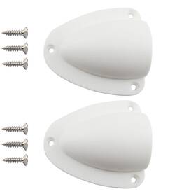Vents-cs-nl-whe-s-2p Aifeier Et Nylon Marine Clam Shell Vent Wire Cable Hose 2.48x2.28 Inch White