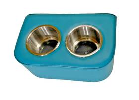Bgpk-001 All Ours Garage Upholstered Large Drink/cup Holder Fits Ford F-150 And Chevy C-10 Bench Seats
