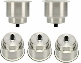 Dholder-round-5 Amarine Made 5 Pack Stainless Steel Cup Drink Can Holder Marine Boat Rv Camper