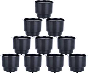 Amarine Made 711221786214 10pcs Plastic Cup Drink Can Holder With Drain For Boat Car Marine Rv Camper Truck