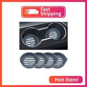 Qf-c022-4p Amooca Car Cup Coaster Universal Non-slip Silicone Holder Insert Interio