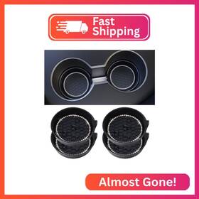 Qf361 Amooca Car Cup Coaster Universal Non-slip Holders Bling Crystal Rhinestone C