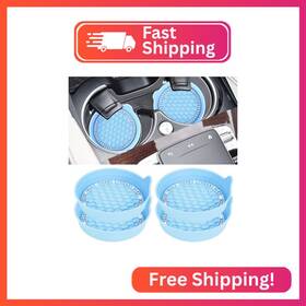 Qf474 Amooca Car Cup Coaster Universal Non-slip Holders Bling Crystal Rhinestone C