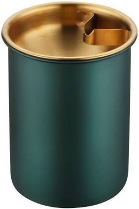 Arfuka 717994796511 Car Ashtray Stainless Steel With Lid Cigarette Ash One Size