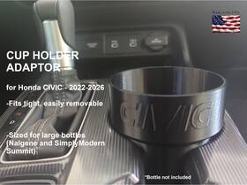 Asbury Solutions Cvc1 Large Cup Holder Adaptor For Honda Civic 2022-2026 - Fits Nalgene Usa Made