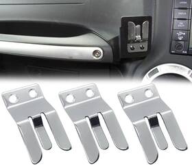 Asdm220511 Asdmm Asdm220511- Boat Stainless Steel Cb/ham Vhf Radio Microphone Clip Holder For Silver-3 Pcs