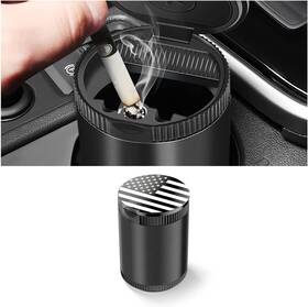 Auceli-ashtray2 Auceli Car Ashtray With Lid Detachable Ash Container 1.3 0.8 0.8in Black
