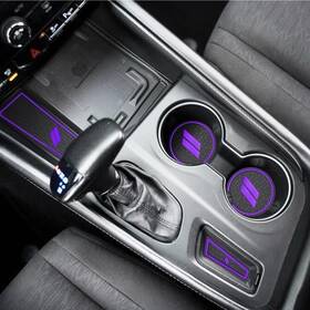 105706 Auovo 25-pc Dodge Durango 2021-2025 Accessories Cup Holder Insert Anti-dust Mat Purple