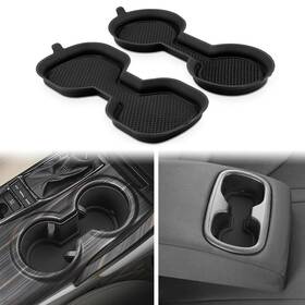 Auovo Au-tcy19 3d Cup Holder Insert Coasters Compatible With Toyota Camry Black