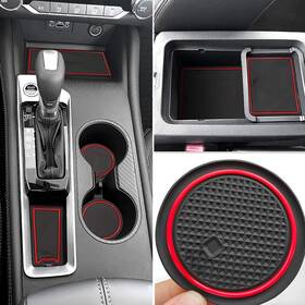Auovo Aue100604 Anti Dust Mats Door Pocket Liners For Altima 2019-2023 14pcs/set Red