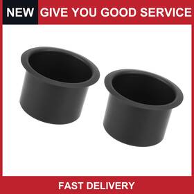 Automall Tech 703820816164 Universal Boats Rvs Bottle Cup Drink Holder Insert Replacement Black Pack Of 2