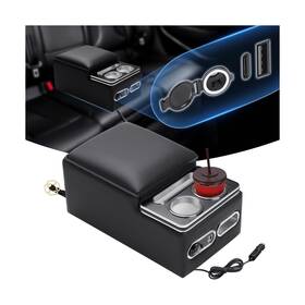 Qpkffsx0002-cds Automiim Upgraded Bench Seat Center Console With Extra Large Cup Holder And Phone