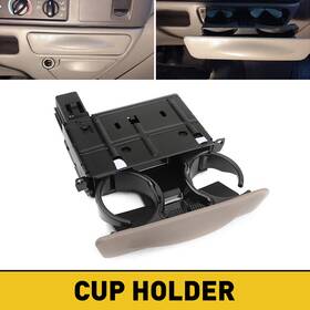 Bj-f250-99-04-t Auxito Dash Mounted Dual Drink Cup Holder For 99-04 Ford F250-550 Super Duty Excursion